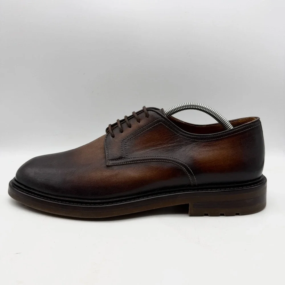 Magnanni Derby 2 Tone Brown 24006 Men's Size US 9.5 EU 44.5